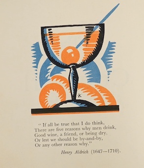 Craddock, Harry - The Savoy Cocktail Book. first edition. coloured illus. and decorations throughout (by Gilbert Rumbold); original cloth backed coloured pictorial and silvered boards, coloured pictorial e/ps. cr.8vo. 19